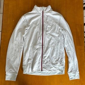 Lululemon gray and maroon zip up sweatshirt